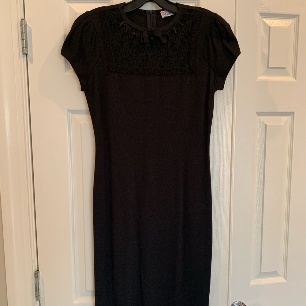 Red Valentino black little black dress size M